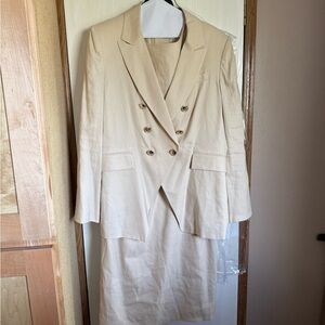 ANTONIO MELANI Cream Asymmetrical Dress